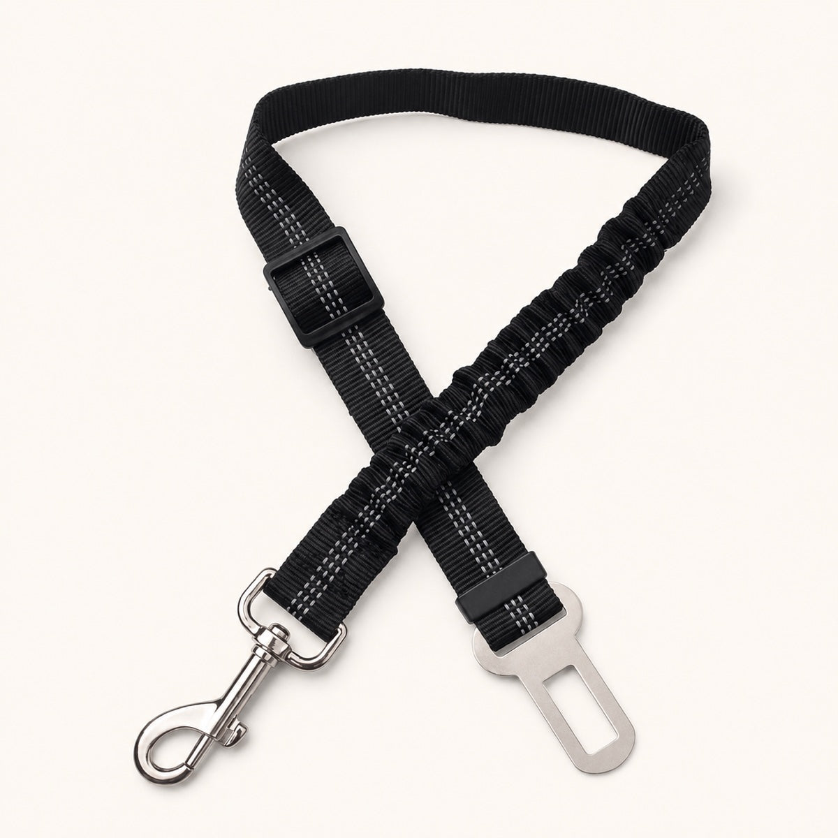 Cintura di sicurezza regolabile SafeBelt nera per cani