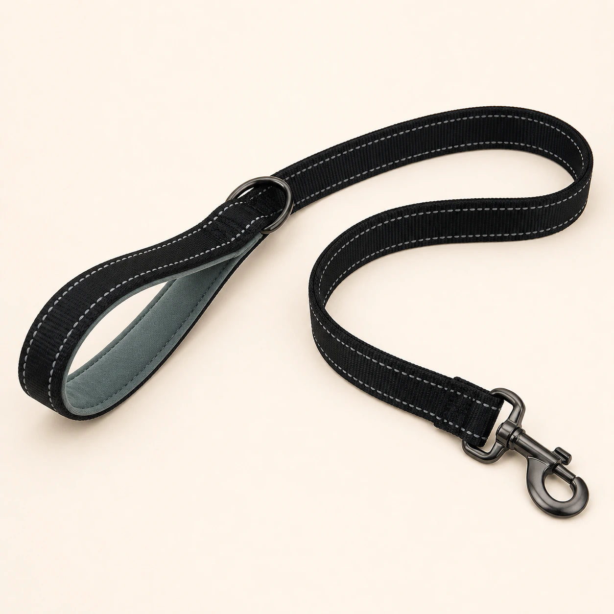 Black SafeWalk strong padded training leash