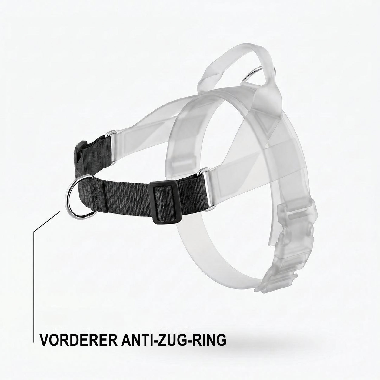 Vorderer Anti-Zug-Ring des SafeWalk-Geschirrs