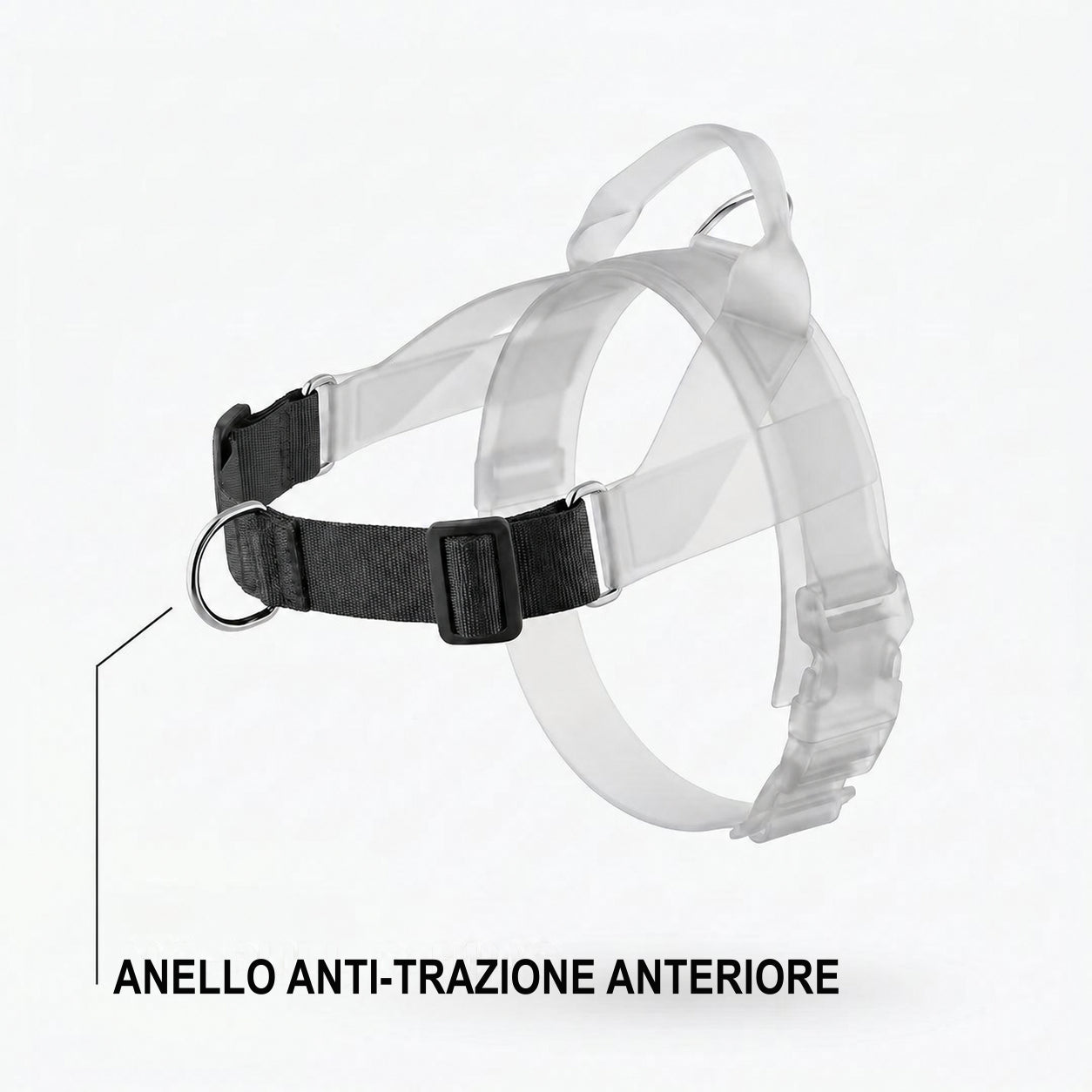Anello anti-trazione anteriore della pettorina SafeWalk